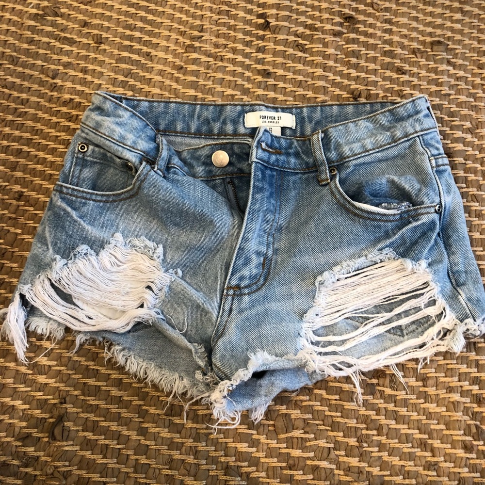 Denim shorts